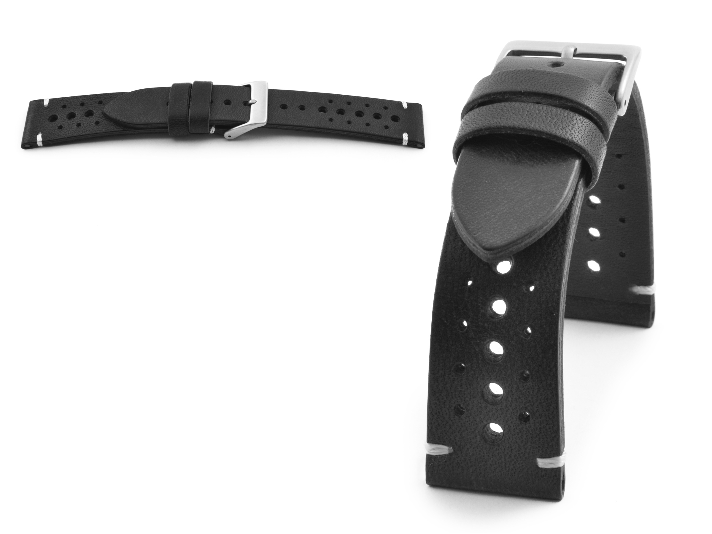 Cinturino Per Orologio Vintage In Pelle Aliana - Vera Pelle - Foto 6